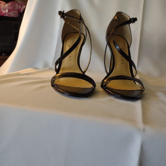Ivanka Trump ITDuchess2 style shiny black snake 4.5" stilleto heels, size 7.5M - Picture 6 of 6